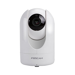 FOSCAM R2 1080P Full HD WiFi - Cámara IP de Seguridad, Lente 2Mpx con Pan / Tilt / ZOOM, Incluye P2P, Audio Bidireccional, Visión Nocturna, y Control  características