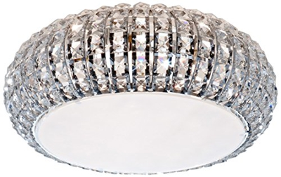 Lámpara de techo centelleante Diamond redonda 40cm