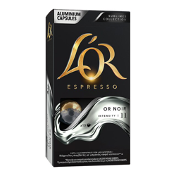 L'OR ESPRESSO - Estuche 10 Cápsulas Sublimes Collection Café Or Noir Intensidad 11 Compatibles Con Máquinas Nespresso en oferta