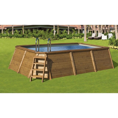 K2O - Piscina Rectangular Madera Panelada 490 X 293 X 110 Cm