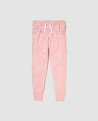 Cotton Juice - Pantalón Deportivo De Niña Rosa Con Estrellas en oferta