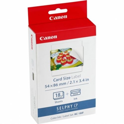 Etiquetas adhesivas para impresora Canon KC-18IF