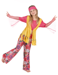 Disfraz de hippie para niña características