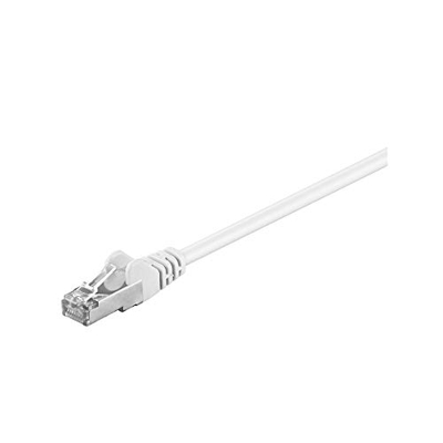 Goobay  - Cable de Red FTP (Cat. 5e, 2 Conectores Macho RJ45, apantallado) Blanco 30 m