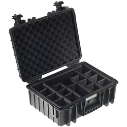 B&W Outdoor Case Type 5000 con divisores acolchados (negro) características