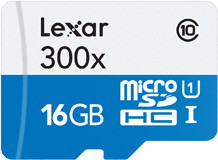 Lexar High-Performance 300x microSDHC 16GB UHS-I (LSDMI16GBBEU300) en oferta