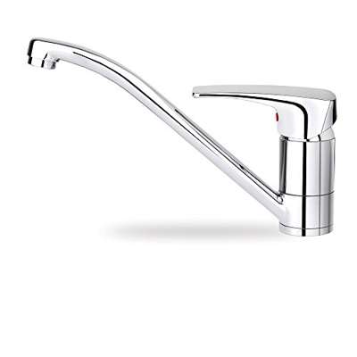 Grifo Teka MS1 Cromo Caño Bajo Giratorio Aireador Tubo Flexible