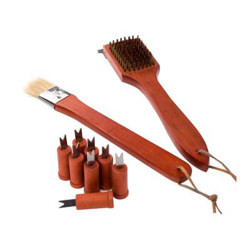 Accesorios para barbacoa ''''Barbuc 3'''' - 18 piezas - Rojo/Negro en oferta