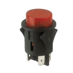 Interruptor unipolar empotrable a pulsador  ON-OFF Electro DH Cuerpo Negro y Tecla Roja 11.479.I/N/R 8430552091256 precio