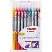 11367232 marcador 10 pieza(s) Negro, Azul, Marrón, Verde, Naranja, Rosa, Púrpura, Rojo, Amarillo Punta fina, Lápiz