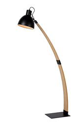 Lucide curf - 022 stehlample - Negro, madera, negro, 32.5 x 90 x 143 cm, E27 60 watts 230 volts en oferta