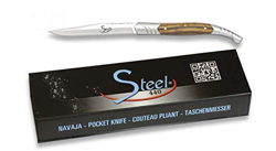 Navaja Steel 440 Con Mango De Madera, Hoja De 5 Cm De Acero Inoxidable características
