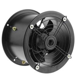 Extractor de aire PrimeMatik, de tubo de 200 mm para ventilación industrial 2550 rpm redondo 260x260x180 mm características