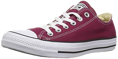 Converse Chuck Taylor All Star Season Ox, Zapatillas de Tela Unisex Adulto, Rojo, 35 EU