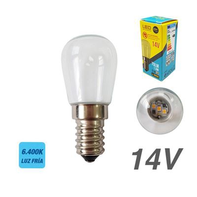 Bombilla LED ''14v''  1,5w clara E14 6.400k EDM