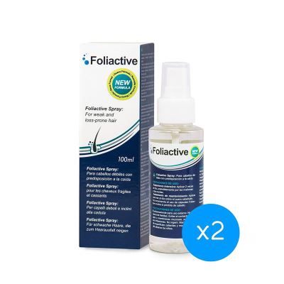 Loción anticaída del cabello Foliactive Spray, vegetales y aminoácidos