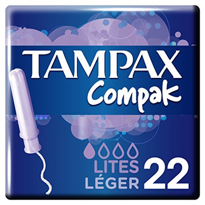 Tampax - Tampones Compak Lites, 22 unidades