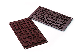 Moule à chocolats chiffres 123 - Silikomart precio
