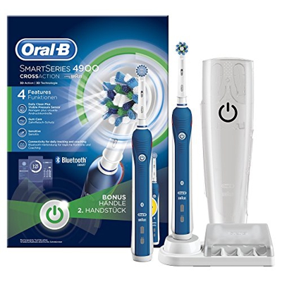 Oral-b pro 4900 Cepillo Dental Giratorio Azul, Color Blanco