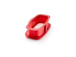 Lékué Duo Rectangular Molde Desmontable, Cerámica y Silicona, Rojo, 24 cm en oferta