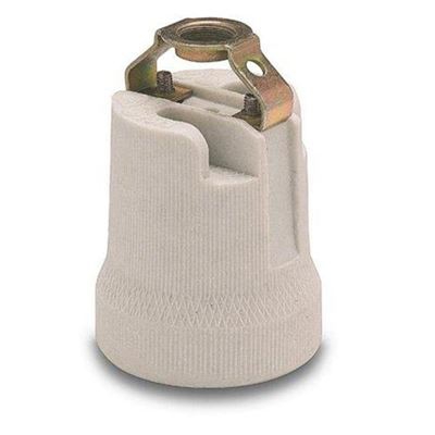 PORTALAMPARA CERAMICA E-27 M10X100 BLANC