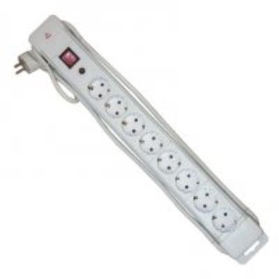 Base 10 tomas con protector de sobrecargas y sobretensiones Blanca Electro DH 36.260/B