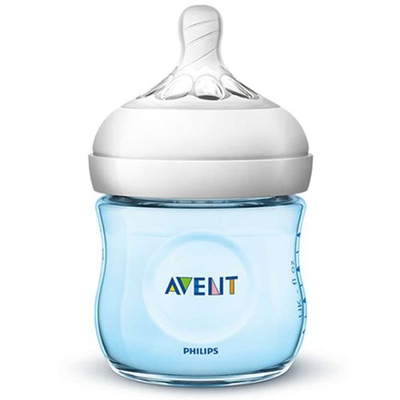 Biberón natural Philips Avent SCF032/17 125 ml 0 meses Azul