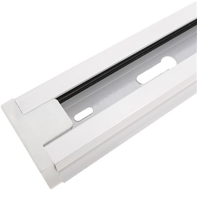 Riel para iluminación BeMatik, carril de 1 vía 150cm blanco