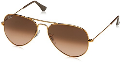 Ray-Ban Aviator Large Metal, Gafas de sol para Hombre, Marrón (Pink/Brown Gradient), 55