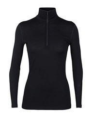 Icebreaker icebrekaer - 200 Oasis LS Half Zip Women - black - Wollunterwäsche - características