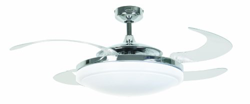 Ventilador de techo FANAWAY EVO 2 abatible, cromo características
