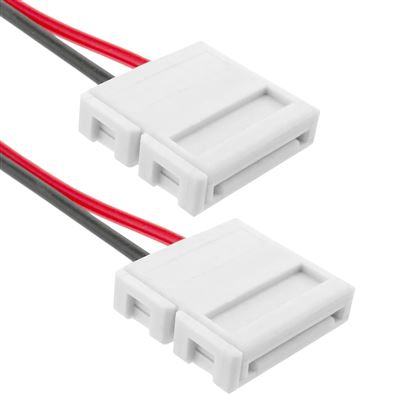 Empalme a presión BeMatik con cable para tira de LED monocromo 12mm