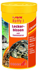 Alimento tortugas acuaticas y lagartos SERA raffy I características
