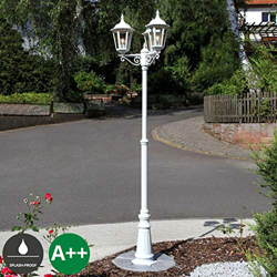 Farola Lieva blanca de 3 luces características