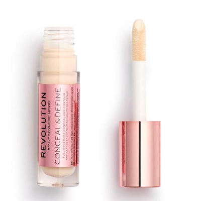 Corrector Líquido Conceal & Define Makeup Revolution C0.2#F0e7e1