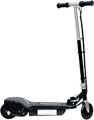 HomCom Patinete Eléctrico Plegable tipo Scooter con Manillar Ajustable - Color Negro - 81.5x37x96cm
