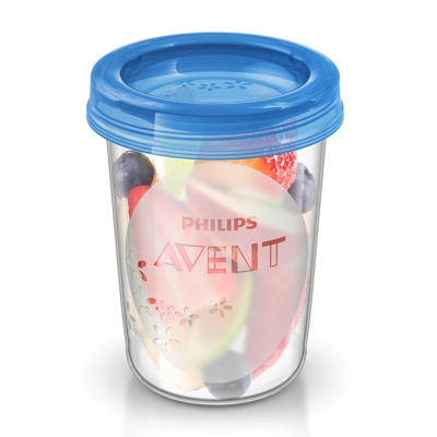 Philips Avent - 5 Recipientes con Tapa 240 ml