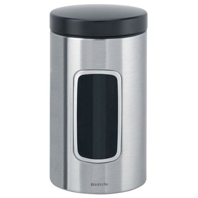 Tarro con ventana Brabantia 1,7 L Acero inoxidable