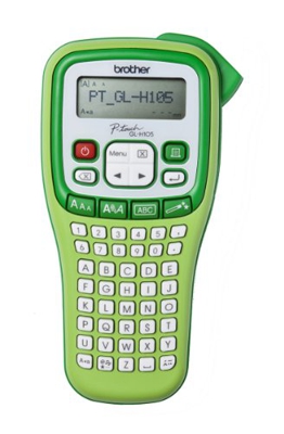 Brother GL-H105 - Impresora de etiquetas (Transferencia térmica, 20 mm/seg, 1,2 cm, LCD, TZ/TZe, Automático) Verde