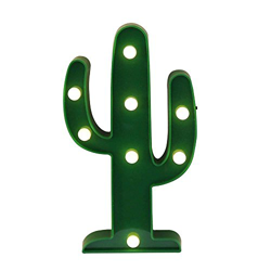 niceEshop(TM) Lámpara de Pared,decoración de la Pared, Fiesta de Cumpleaños de Vacaciones LED Lámpara , Luz de la Batería para los Niños,Cactus Verde características