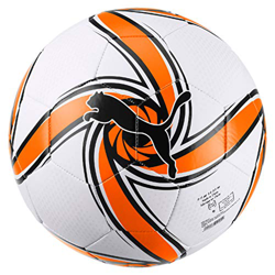 PUMA VCF Future Flare Ball Balón de Fútbol, Adultos Unisex, White-Vibrant Orange Black, 5 características