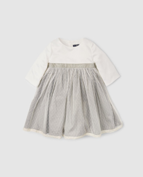 Tizzas - Vestido De Niña De Raso Y Tul en oferta