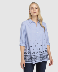 Couchel - Camisa De Mujer 100% Algodón Talla Grande Con Bordados a un  precio más barato - Shoptize