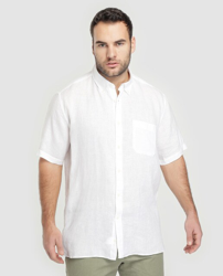 Compra Emidio Tucci - Camisa De Lino De Hombre Classic Lisa Blanca Tallas  Grandes al mejor precio - Shoptize