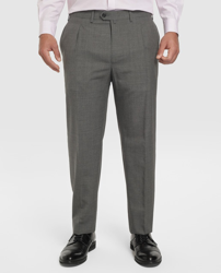 Dustin - Pantalón De Hombre Classic De Vestir Gris Tallas Grandes en oferta