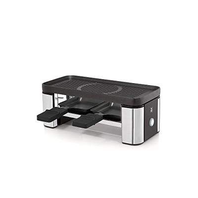 KITCHENminis 04.1510.0011 parrilla de interior 2 personas(s) Negro, Acero inoxidable 370 W, Raclette