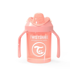 Twistshake - Taza De Aprendizaje Mini Cup Antiderrame Fruit Splash (230 Ml.) 4 M. Coral Pastel en oferta