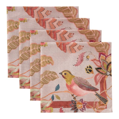 El Corte Inglés - Set 4 Servilletas Lanka Rosa