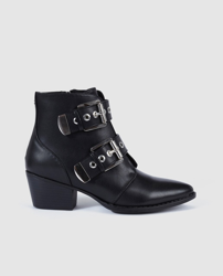 Mustang - Botines De Mujer Estilo Cowboy De Color Negro Con Hebillas a un  precio más barato - Shoptize