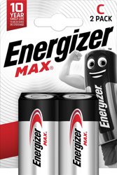 Pilas Energizer Max C / LR14 en oferta